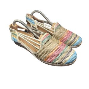 comfortview Multicolor Woven Espadrille Flats